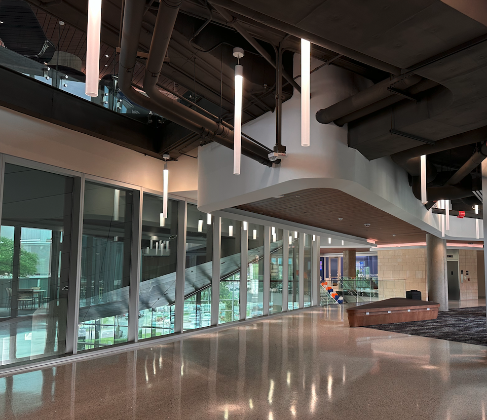 lights hanging from the ceiling