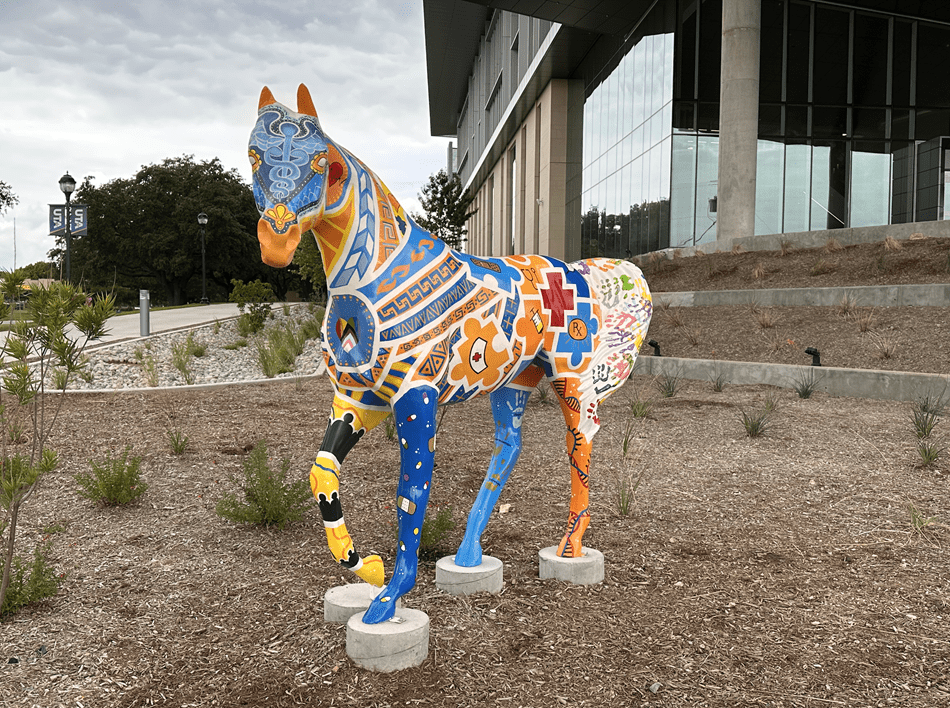 UTA horse statue