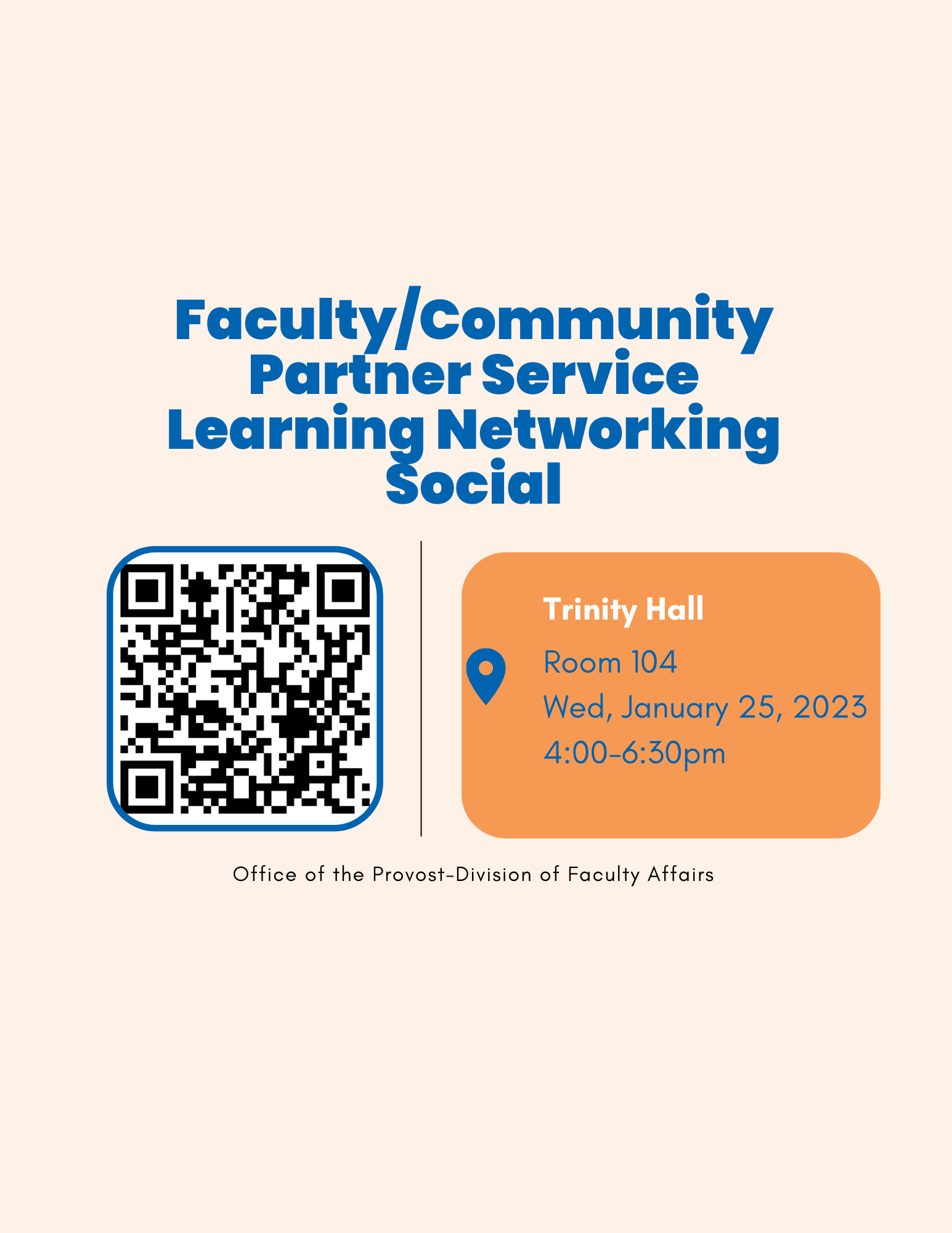 Faculty/Community Partner Service Learning Networking Social