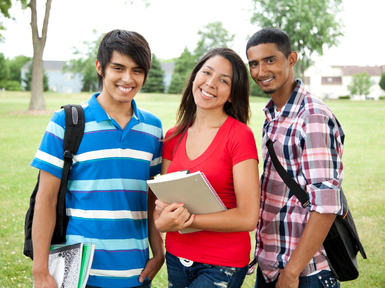 students smiling