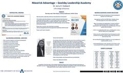 Jerry Hubbard poster about his students working with Goolsy Leadership Academy and adding leadership development and career development to his courses