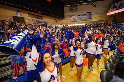 Homecoming basketball game crowds