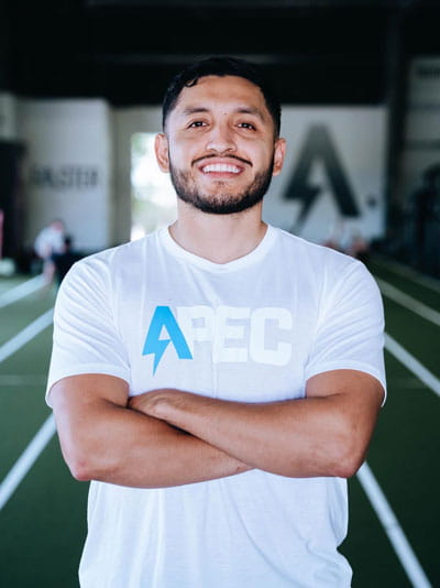 Anthony Angulo headshot at his physical training workplace