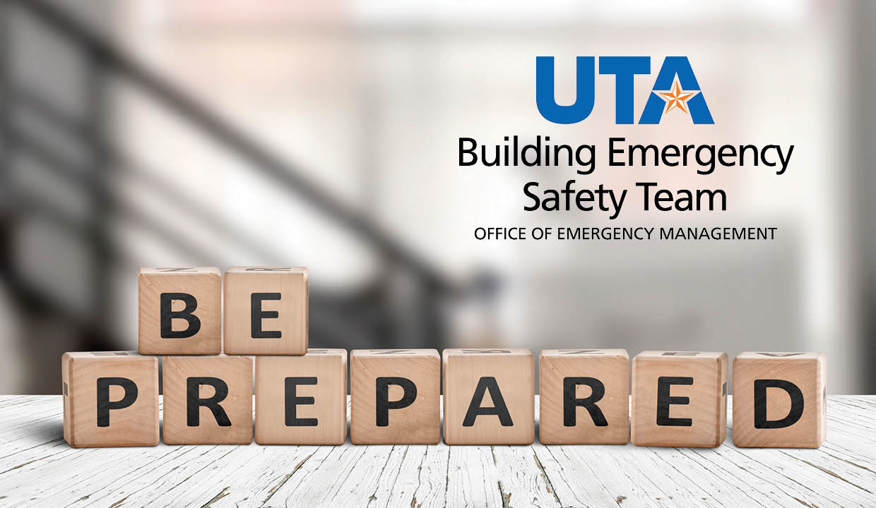 UTA Building Emergency Safety Team Logo