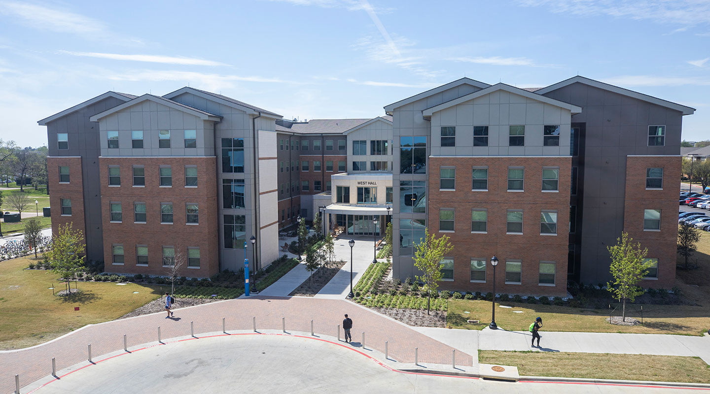 Exterior of West Hall Buildings
