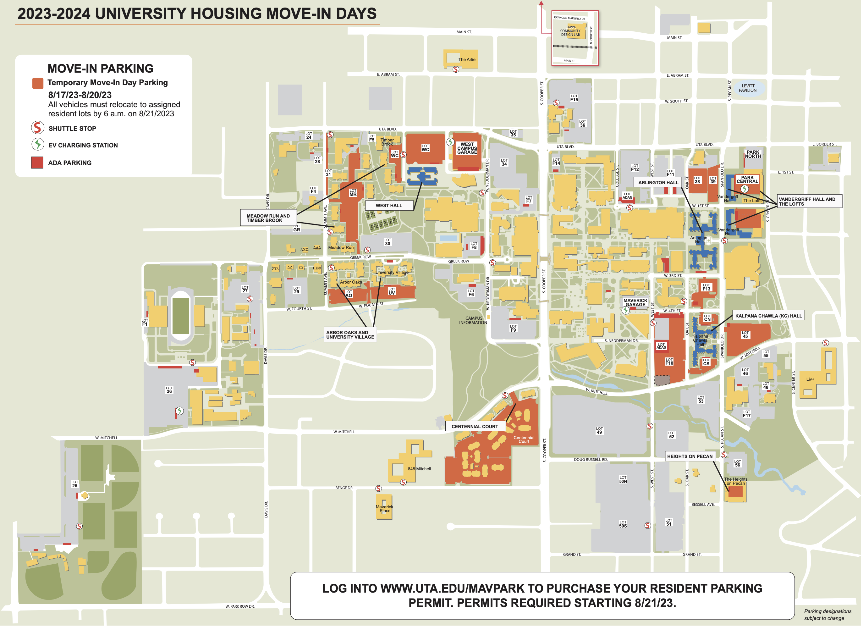 Residence Hall Move In Housing The University of Texas at Arlington