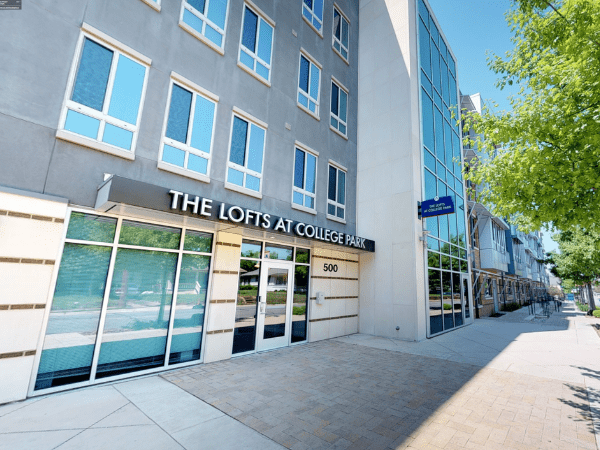 The Lofts at College Park entrance