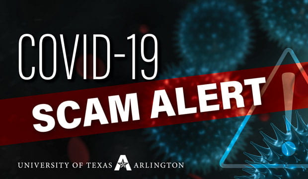 infographic with text COVID 19 Scam Alert