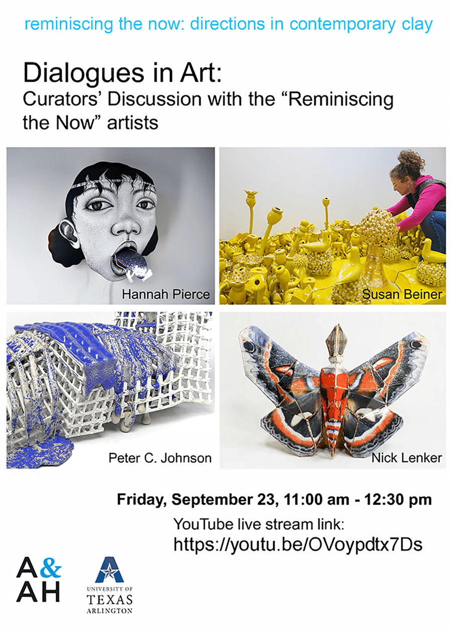 Dialogues in art: Curators' discussion with the "reminiscing the now" artist flyer