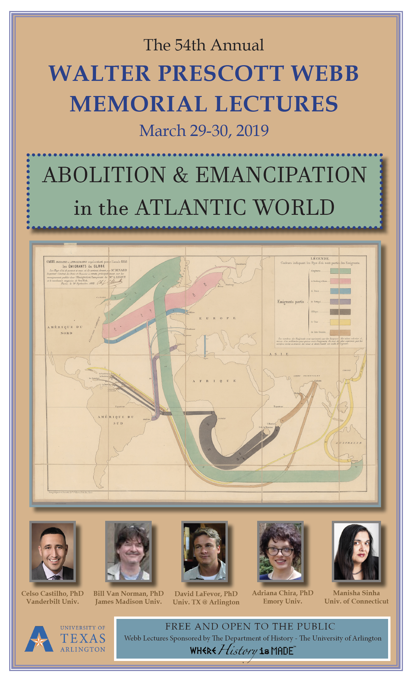 UTA History to host 54th b Lecture Series March 29th and 30th