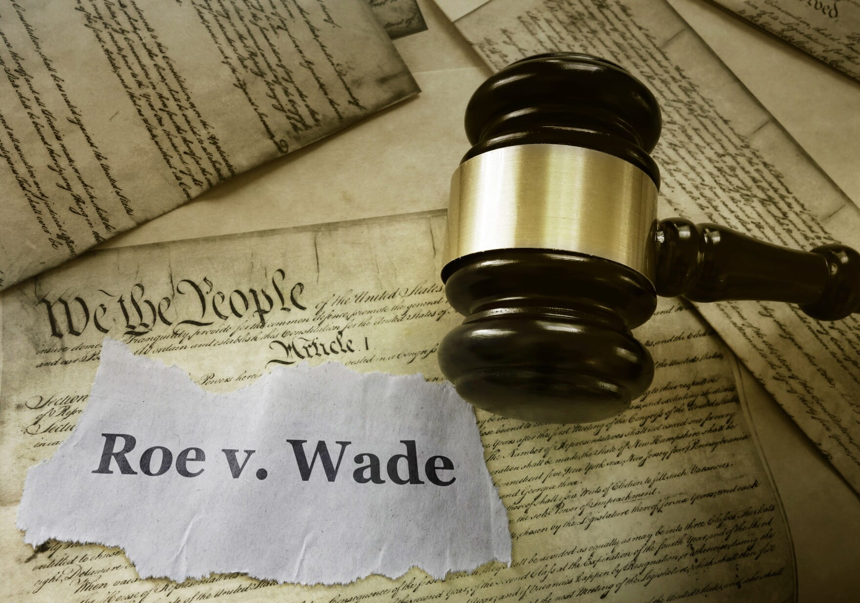 Depiction of Roe v. Wade judgement