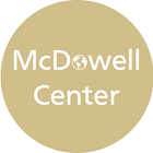 McDowell Center logo, the "O" in McDowell is the earth
