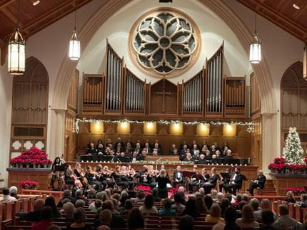Messiah choir and orchestra in December 2022
