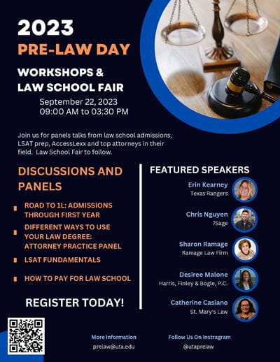 Pre-Law Day Flyer