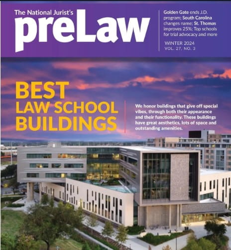 preLaw Magazine cover graphic