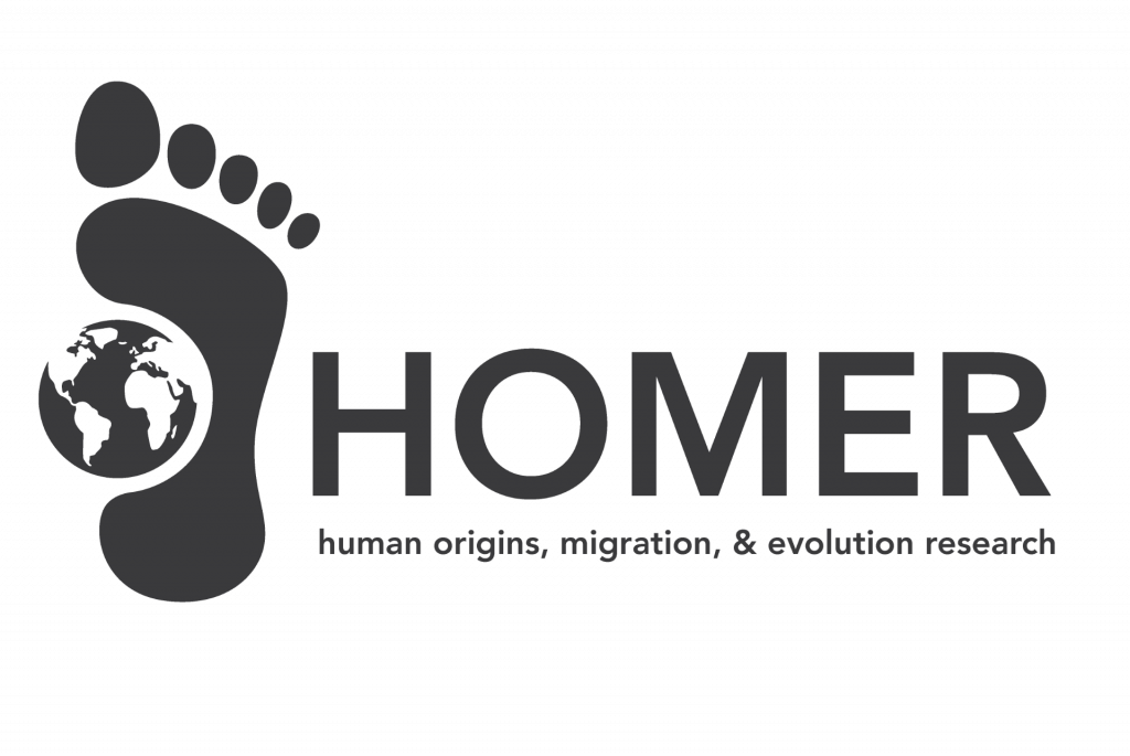 HOMER (human origins, migration, evolution research) logo