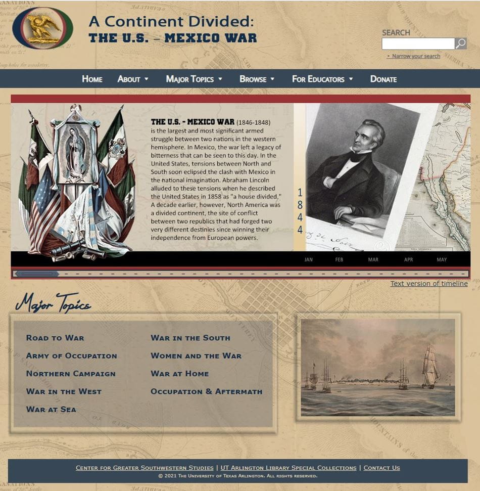 Continent Divided website screenshot