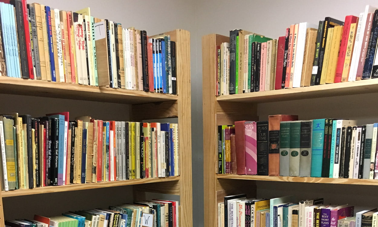 Books on shelf