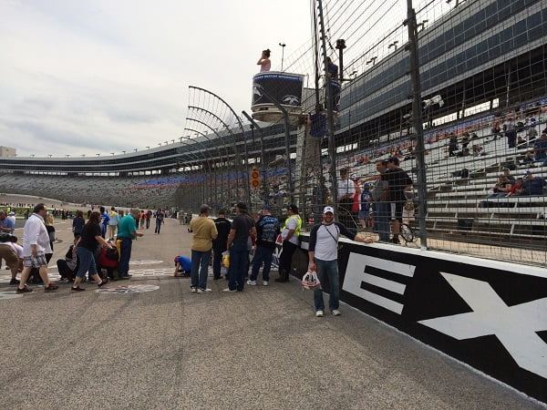 Scott at a Nascar race 