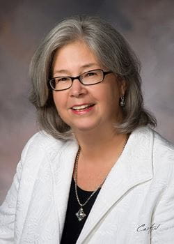 Portait of Dr. Elizabeth Merwin, dean of the College of Nursing and Health Innovation.