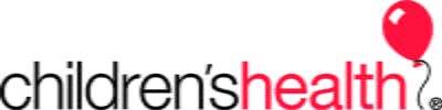 Children's Health with a balloon at the end Logo