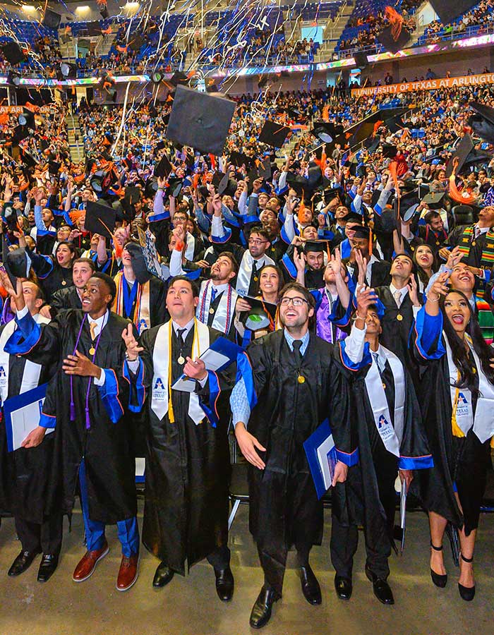 Students at Commencement Celebrating