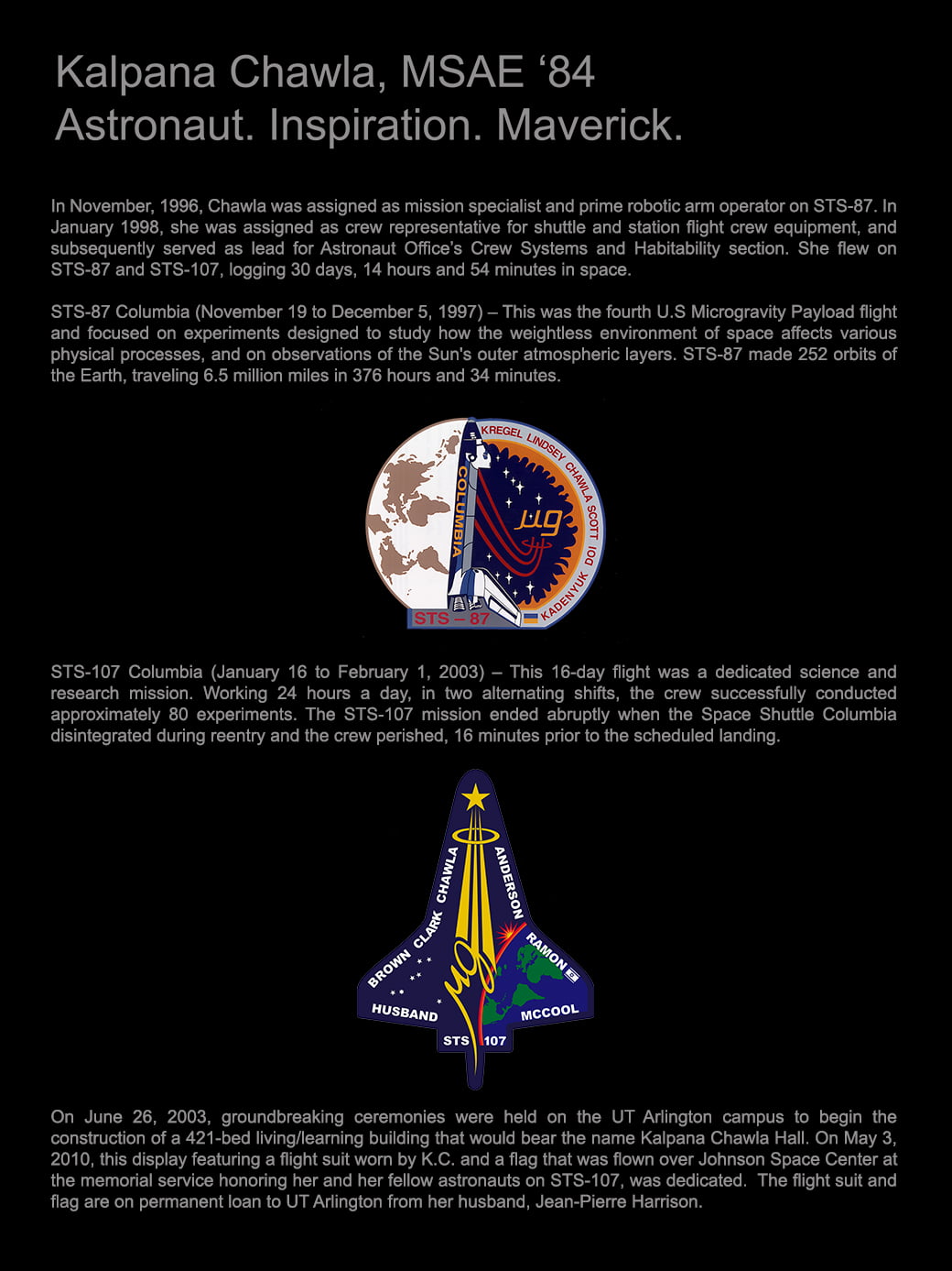 Kalpana Chawla Panel