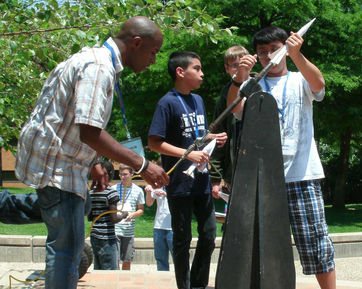 Students at an Engineering Summer Camp