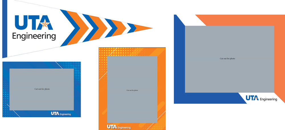 UTA Engineering pennant and photo frames
