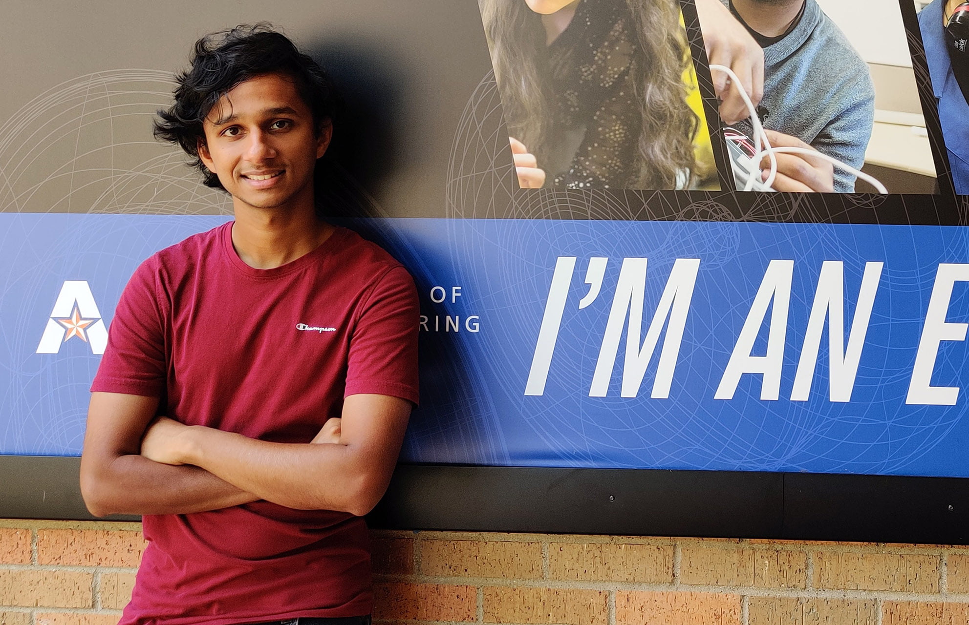 UTA electrical engineering student Binoy George