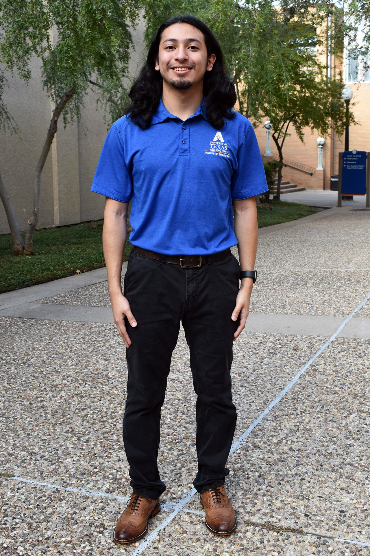 UTA computer engineering student Edwin Diaz