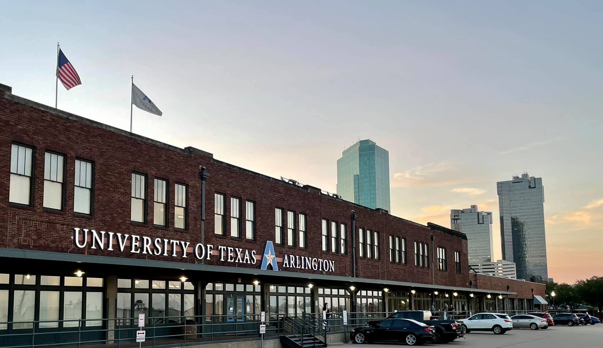 fort worth campus in the evening