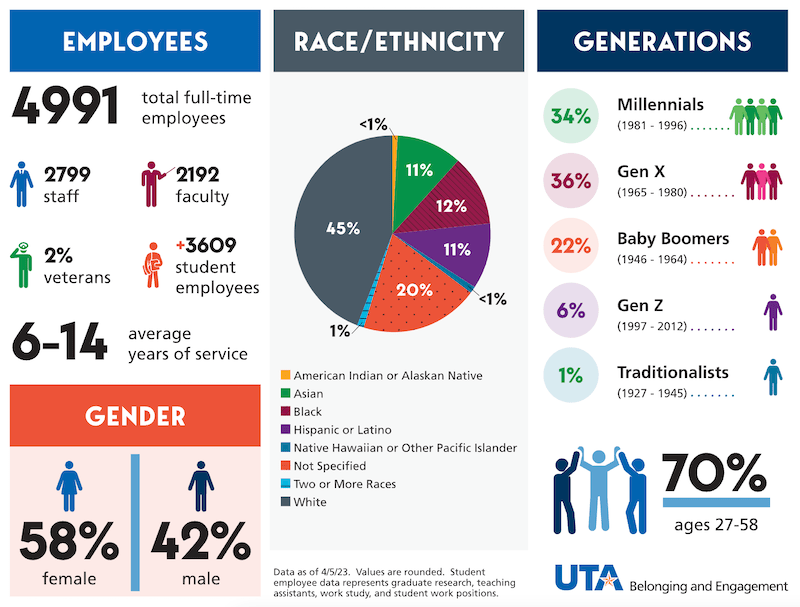 employee demographic graphic chart