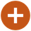 orange circle icon with a white plus sign