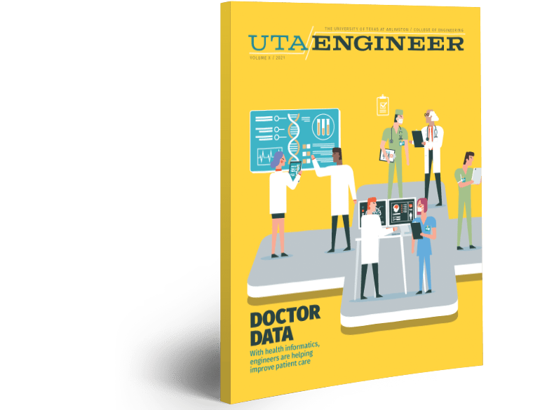 UTA Engineer Magazine cover for 2021 edition
