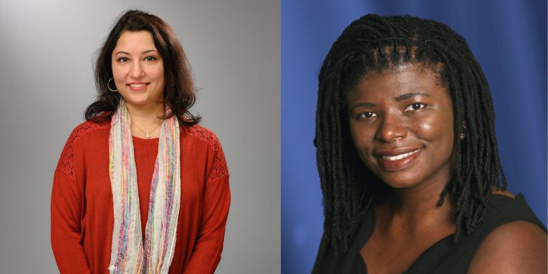 Karabi Bezboruah, left, and Emily Nwakpuda