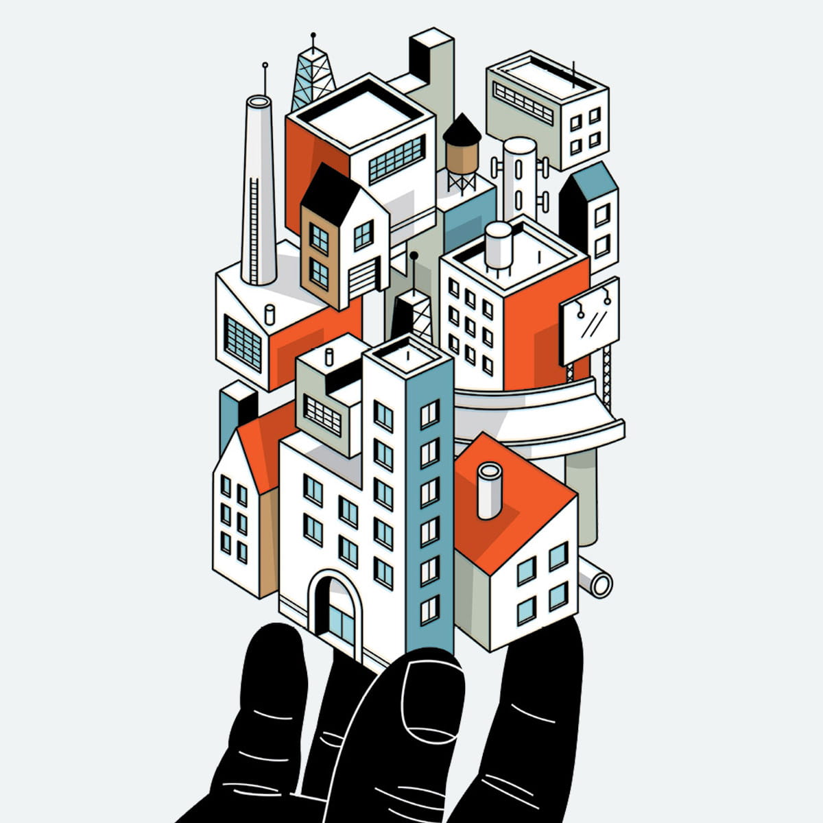 illustration of city