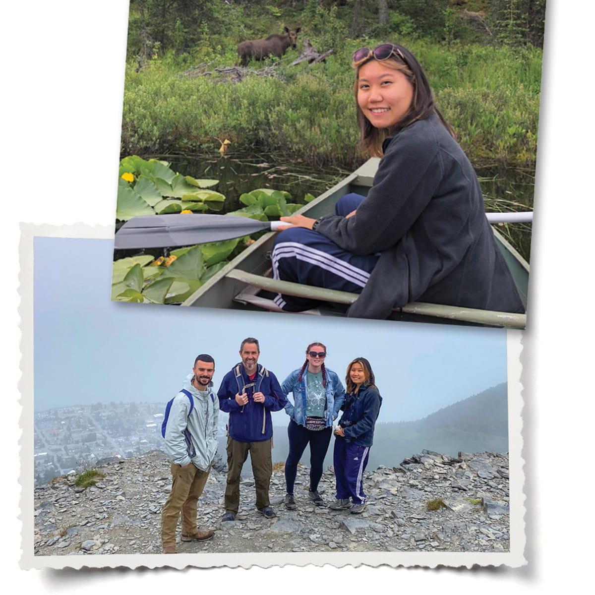 photos of UTA students in Alaska