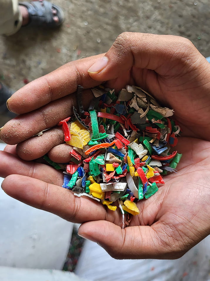recycled plastic materials