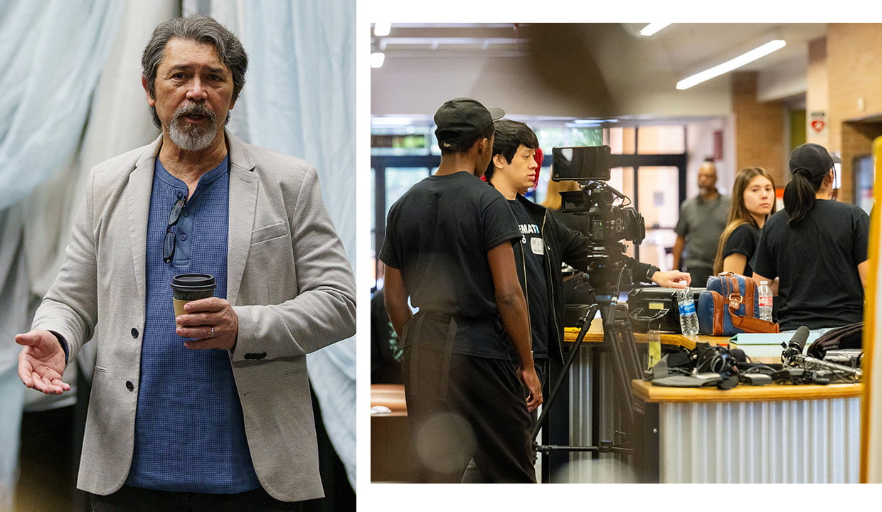 Lou Diamond Phillips and film shoot
