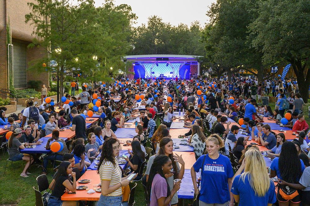 UTA cuts ribbon on new Brazos Park, throws Waffleopolis party in heart of campus