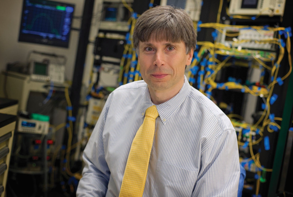 Michael Vasilyev, an expert in classical and quantum communications and professor of electrical engineering at The University of Texas at Arlington