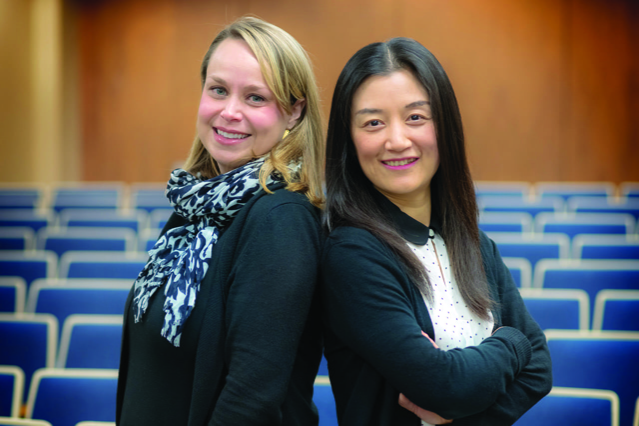 Noelle Fields and Ling Xu, assistant professors in the School of Social Work at The University of Texas at Arlington." width="1280" _languageinserted="true" src="https://cdn.web.uta.edu/-/media/project/website/news/releases/2020/03/fields-xu-ssw.ashx?la=en