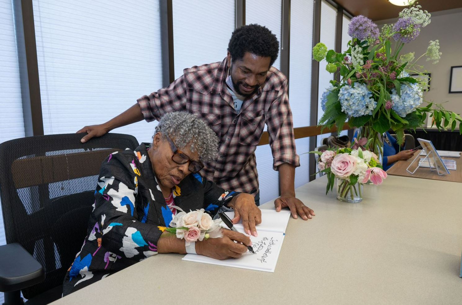 Dr. Opal Lee and Sedrick Huckaby