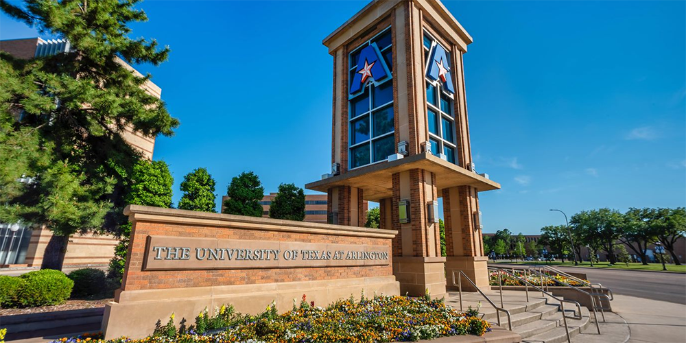 The tower at The University of Texas at Arlington