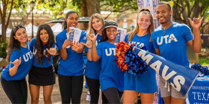 Some of the Fall 2022 UTA students