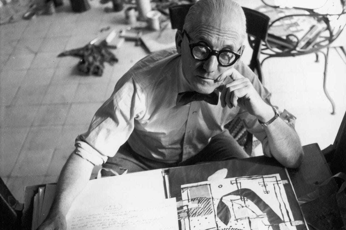 Portrait of architect Le Corbusier