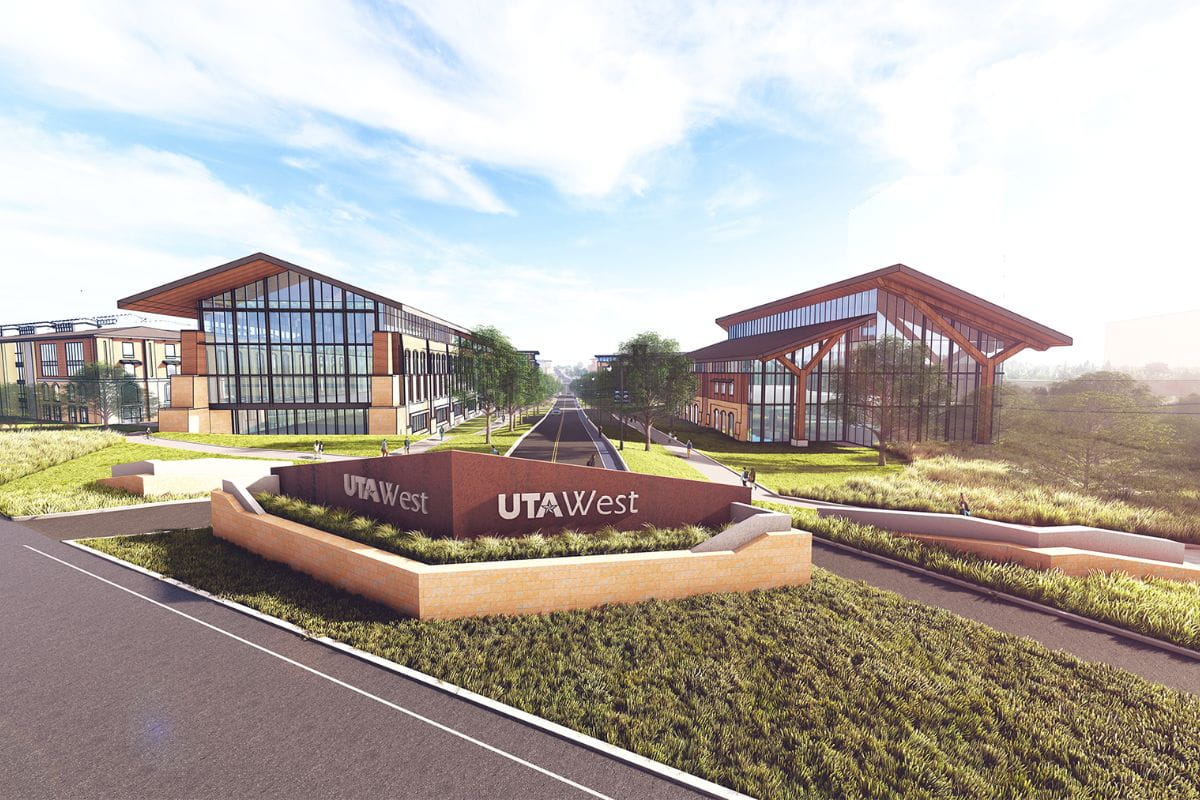 Photo of rendering of UTA west campus North Entry" _languageinserted="true