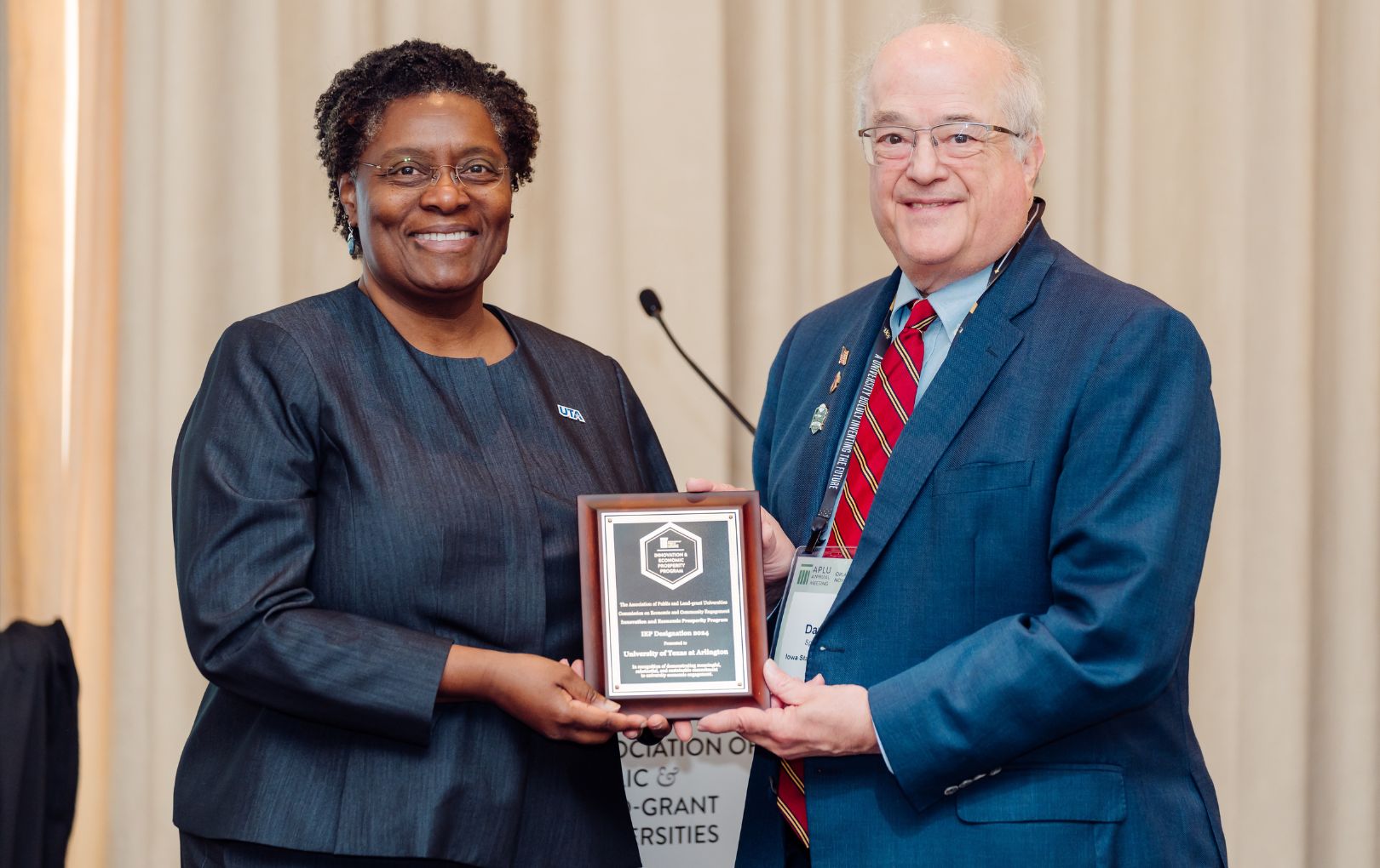 Provost receiving APLU IEP designation