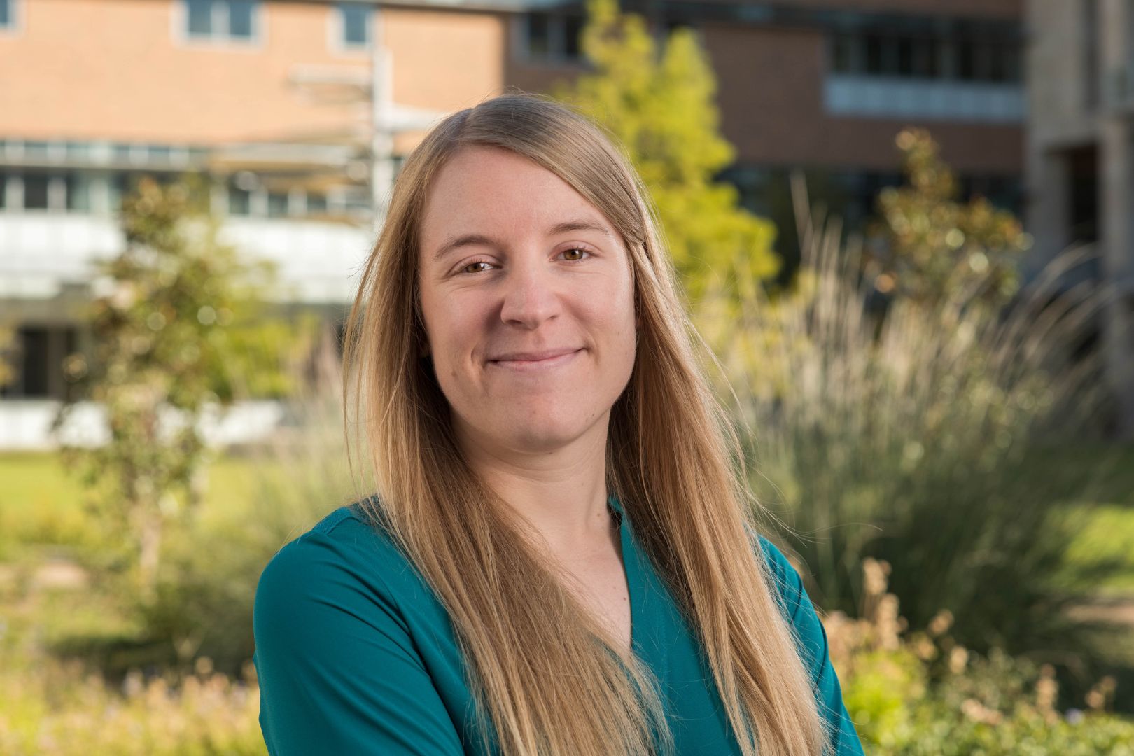 Image shows a portrait of Michelle Hummel